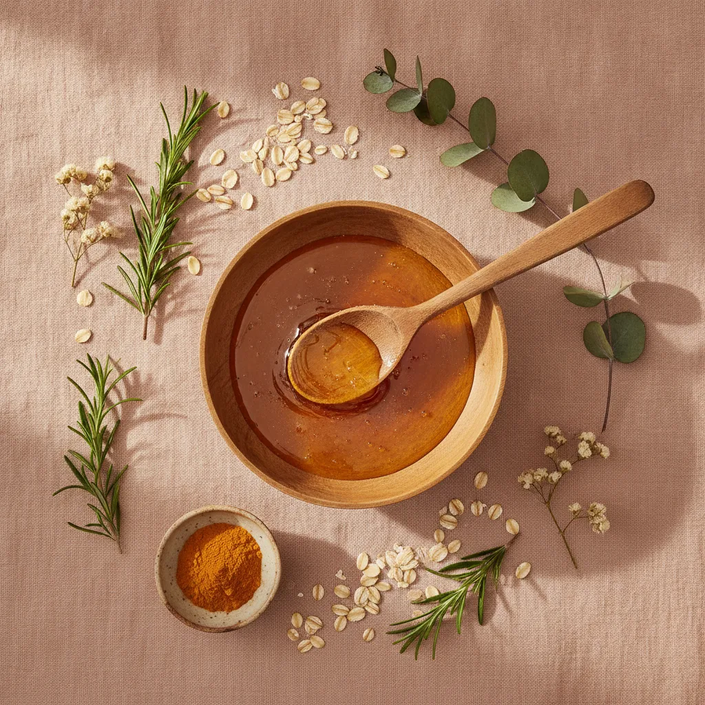 Honey face mask preparation